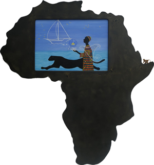 Sehnsucht - &Ouml;l auf Leinwand - 80 x 142,5cm - Unikatrahmen